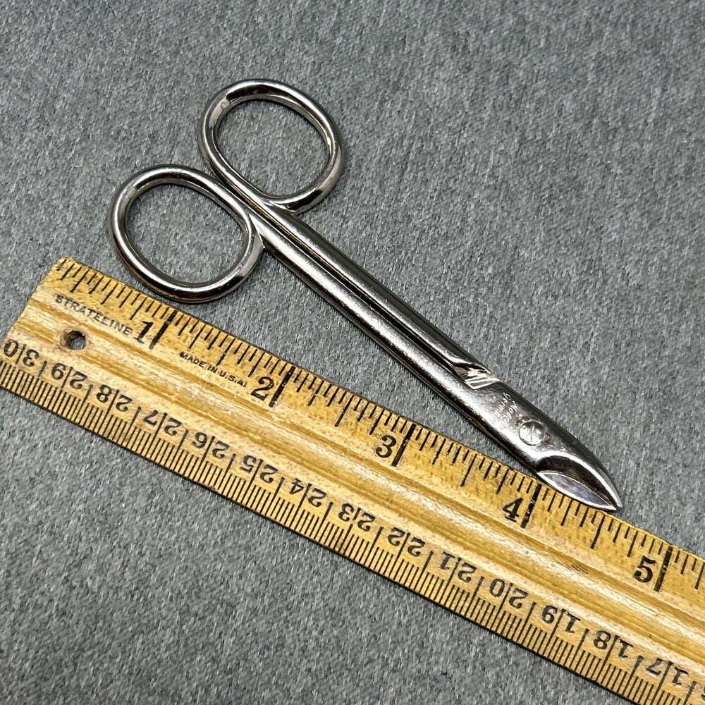 Vintage German Precision Scissors Small Curved Blade Embroidery Manicure Germany